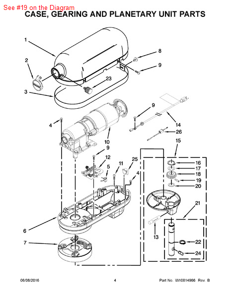 Whirlpool KitchenAid Stand Mixer DOWEL PIN - Part# 9707223 | Appliance ...