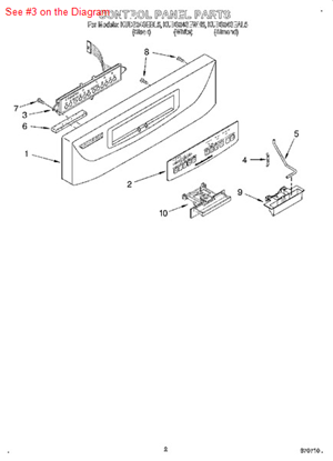 Picture of Whirlpool SWITCH, PANEL - Part# 9743241