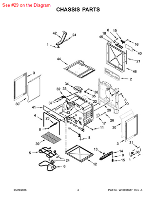 Picture of Whirlpool ROD-DOOR - Part# 9757239