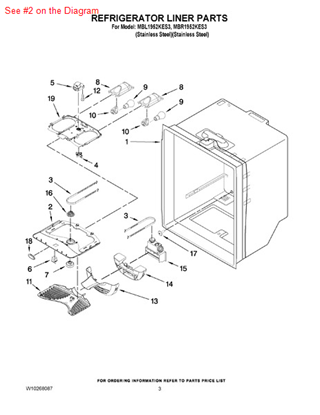 Picture of Whirlpool HOUSING - Part# 12724501