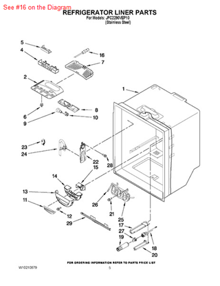 Picture of Whirlpool THERMISTOR - Part# 12791416