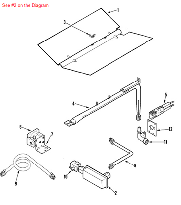 Picture of Whirlpool VALVE-GAS - Part# 74008256