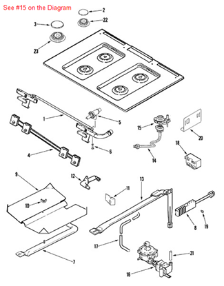 Picture of Whirlpool HOLDER- OR - Part# 74010961