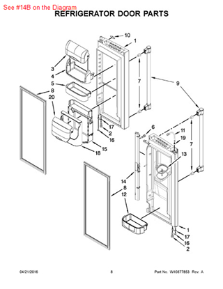 Picture of Whirlpool RAIL-MULLN - Part# 12722813AP