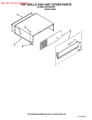 Picture of Whirlpool GRILL-UPPR - Part# 2316738S