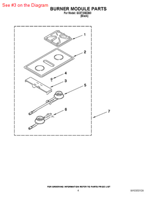 Picture of Whirlpool BRACKET - Part# 3801F403-80