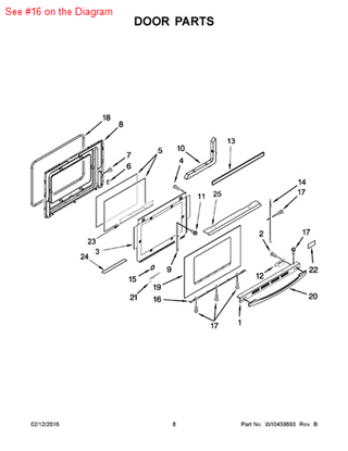 Picture of Whirlpool SUPPORT - Part# 3807F708-70