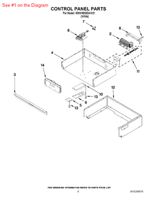 Picture of Whirlpool PANL-CNTRL - Part# 5765M433-60