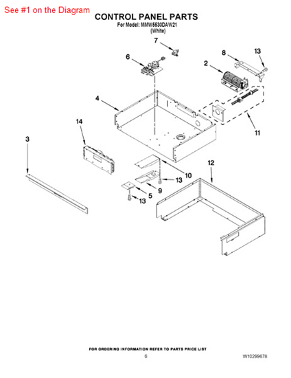 Picture of Whirlpool PANL-CNTRL - Part# 5765M433-60