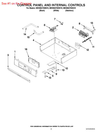 Picture of Whirlpool PANL-CNTRL - Part# 5765M445-60