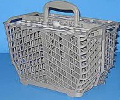 Picture of Whirlpool KitchenAid Roper Amana Jenn-Air Maytag Gaffers and Sattler Magic Chef Sears Kenmore Admiral Dishwasher SILVERWARE CUTLERY BASKET - Part# 6-918651