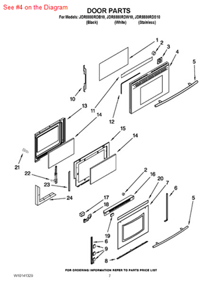 Picture of Whirlpool PANEL- DOO - Part# 7760P218-60