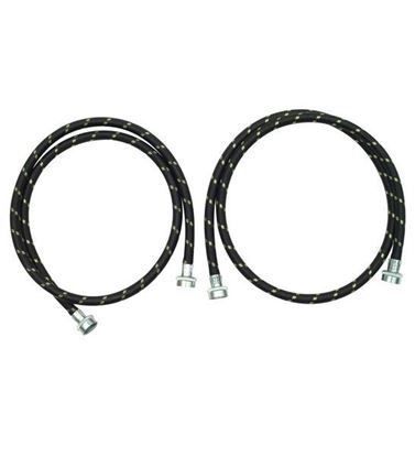 Picture of 5' Nylon Braided Clothes Washer Washing Machine Fill Hose Kit - 2 Pack - by Whirlpool Maytag - Part# 8212487RC