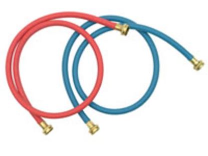 Picture of 5' Commercial Grade Washing Machine Clothes Washer - Red and Blue Washer Fill Hoses, 2 Pack by Whirlpool Maytag - Part# 8212545RP