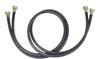 Picture of 5' Black EPDM Rubber Clothes Washer Hose Kit - 2 Pack - by Whirlpool Maytag - Part# 8212641RP