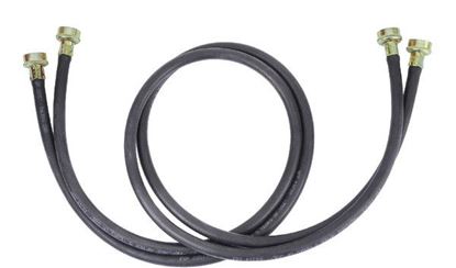 Picture of 5' Black EPDM Rubber Clothes Washer Hose Kit - 2 Pack - by Whirlpool Maytag - Part# 8212641RP