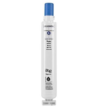 Picture of Whirlpool Maytag Admiral Amana Jenn-Air KitchenAid Magic Chef Norge Roper Sears Kenmore EveryDrop Ice and Water Refrigerator Filter 6 - Dark Blue - Part# EDR6D1