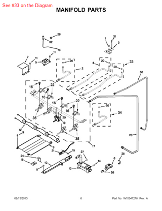 Picture of Whirlpool VENTURI - Part# W10110342