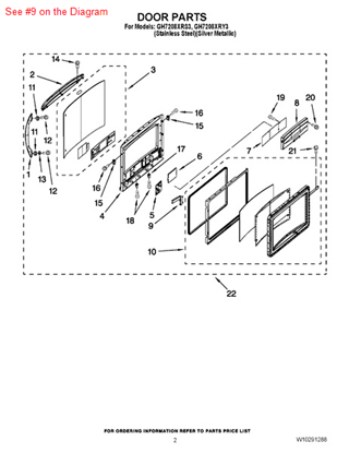 Picture of Whirlpool COVER - Part# W10115591