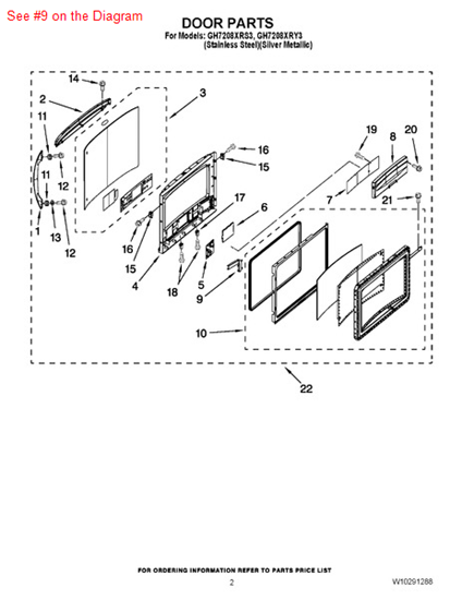 Picture of Whirlpool COVER - Part# W10115591