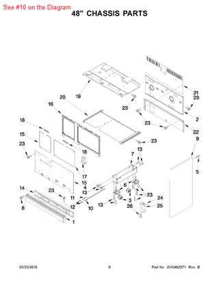 Picture of Whirlpool SHAFT - Part# W10115869