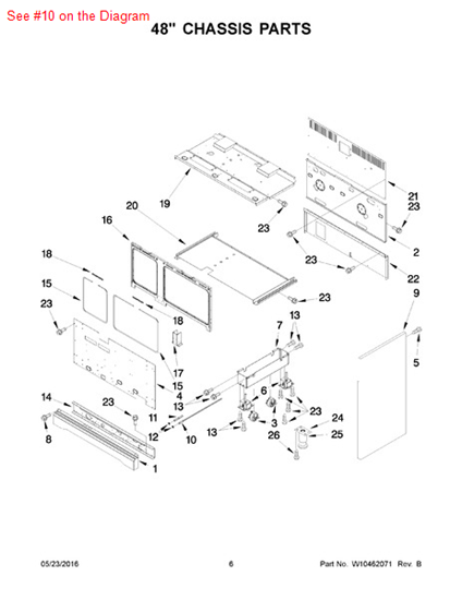 Picture of Whirlpool SHAFT - Part# W10115869