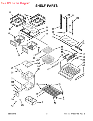 Picture of Whirlpool FRAME - Part# W10119215