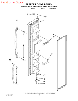 Picture of Whirlpool HANDLE ASY - Part# W10119668