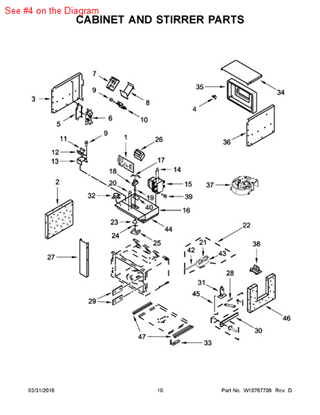 Picture of Whirlpool THRMST-FIX - Part# W10120223