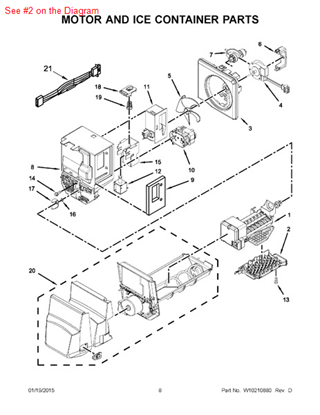 Picture of Whirlpool AIR-BAFFLE - Part# W10121269