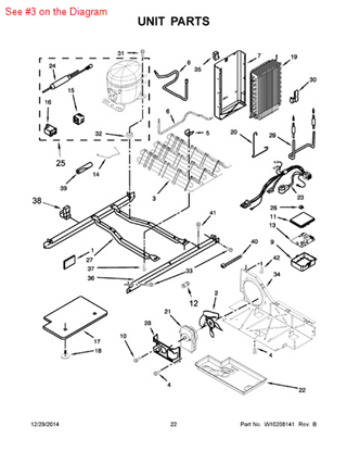 Picture of Whirlpool CONDENSER - Part# W10121484