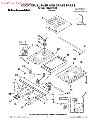 Picture of Whirlpool PANL-CNTRL - Part# W10131242