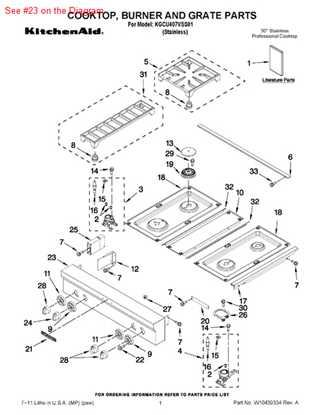 Picture of Whirlpool PANL-CNTRL - Part# W10131254