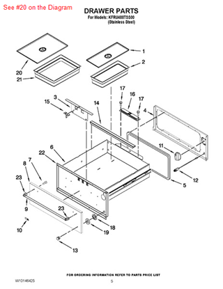 Picture of Whirlpool COVER-PAN - Part# W10137689