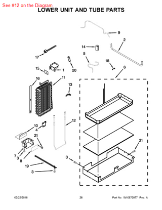 Picture of Whirlpool HEATER - Part# W10140161