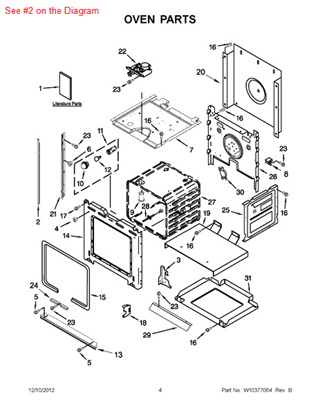 Picture of Whirlpool TRIM - Part# W10145005