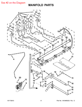 Picture of Whirlpool HOLDER-ORF - Part# W10157418