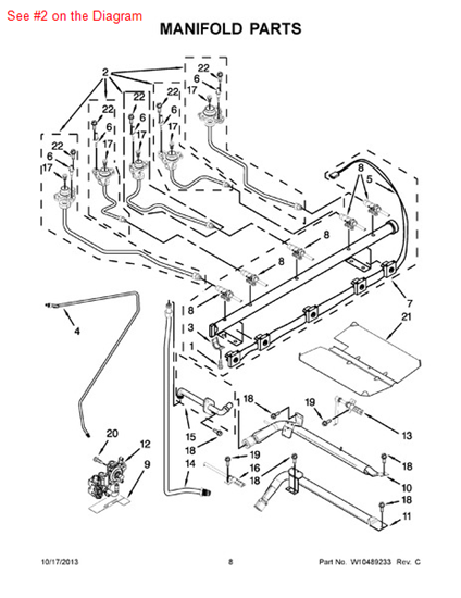 Picture of Whirlpool HOLDER-ORF - Part# W10157418