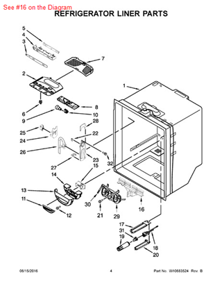 Picture of Whirlpool INSULATION - Part# W10163893