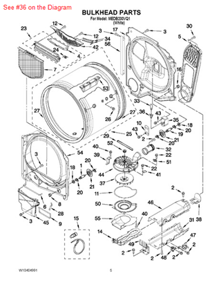 Picture of Whirlpool SOCKET - Part# W10168632