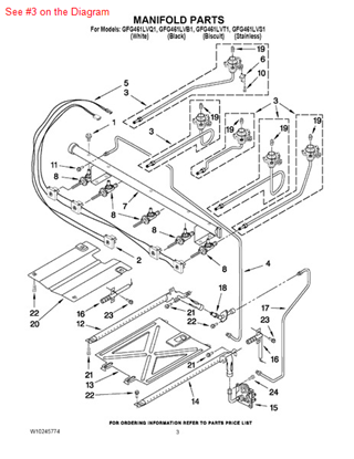 Picture of Whirlpool HOLDER-ORF - Part# W10170345