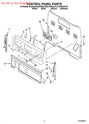 Picture of Whirlpool PANEL-BKGD - Part# W10170677