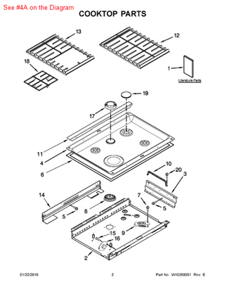 Picture of Whirlpool COOKTOP - Part# W10175851