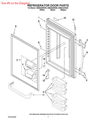 Picture of Whirlpool HANDLE - Part# W10179174