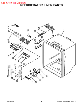 Picture of Whirlpool OVERLAY - Part# W10180451