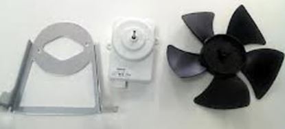 Picture of Whirlpool Jenn-Air KitchenAid Maytag Roper Admiral Sears Kenmore Norge Magic Chef Amana Refrigerator CONDENSER FAN MOTOR KIT - Part# W10181323