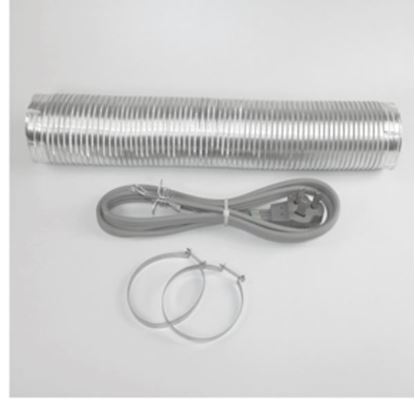 Picture of Electric Clothes Dryer Hook Up Installation Kit with Venting by Whirlpool Maytag - Part# W10182829RB