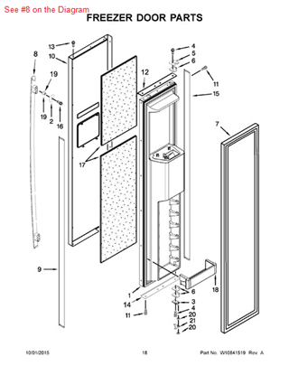 Picture of Whirlpool HANDLE - Part# W10183428