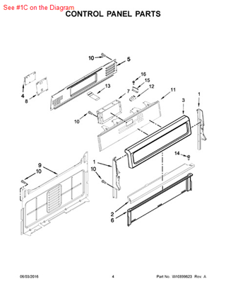 Picture of Whirlpool ENDCAP-PNL - Part# W10184434