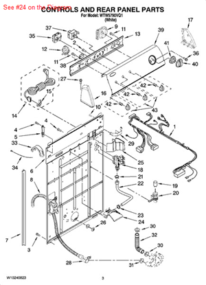 Picture of Whirlpool BREAK-VAC - Part# W10190514